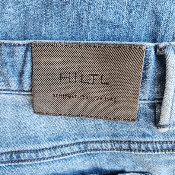 HILTL Dude Straight Slim Fit Jeans Stretch 5 Pocket Meduim Wash Blue - Picture 10 of 11